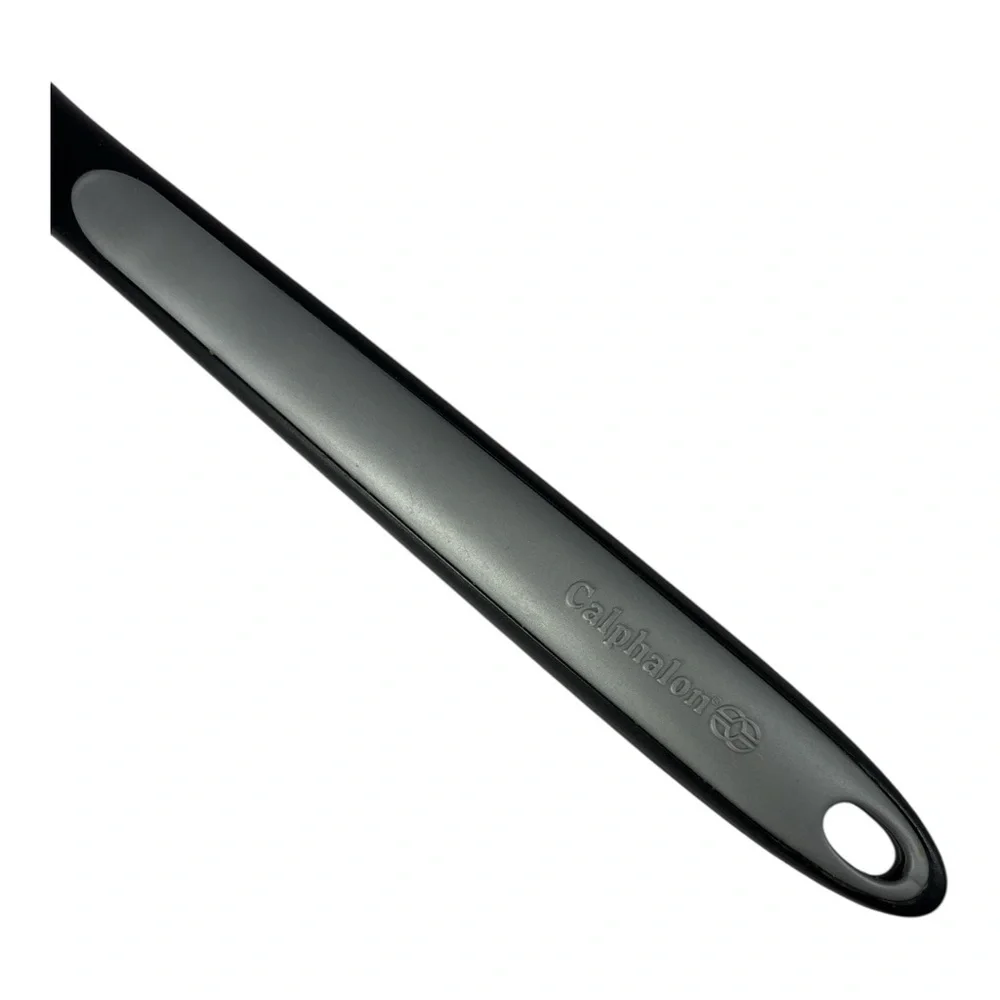 Calphalon Black Gray Skimmer Strainer Slotted Spoon Round Heat Resistant 14